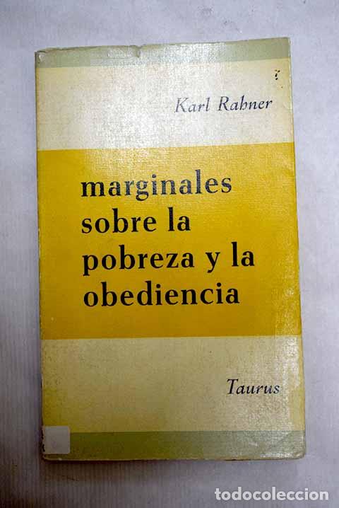 books: Marginales sobre la pobreza y la obediencia.- Rahner, Hugo
