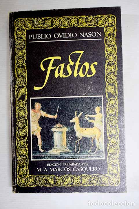 Libros: Fastos: Ovidio Nas&oacute;n, Publio.- Ovidio Nas&oacute;n, Publio
