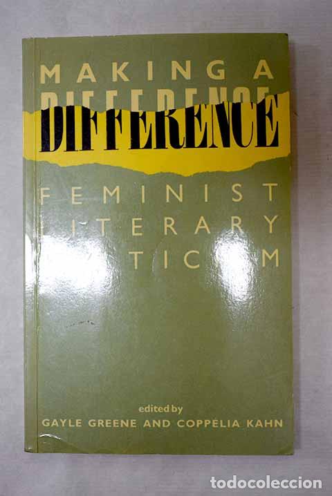 Libros: Making a difference: feminist literary criticism
