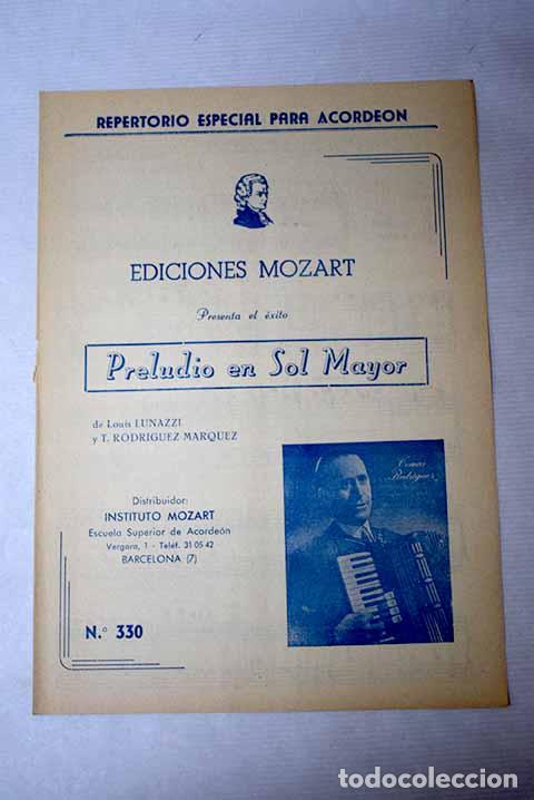Libros: Preludio en Sol Mayor.- Rodr&iacute;guez M&aacute;rquez, Tom&aacute;s; Lunazzi, Louis