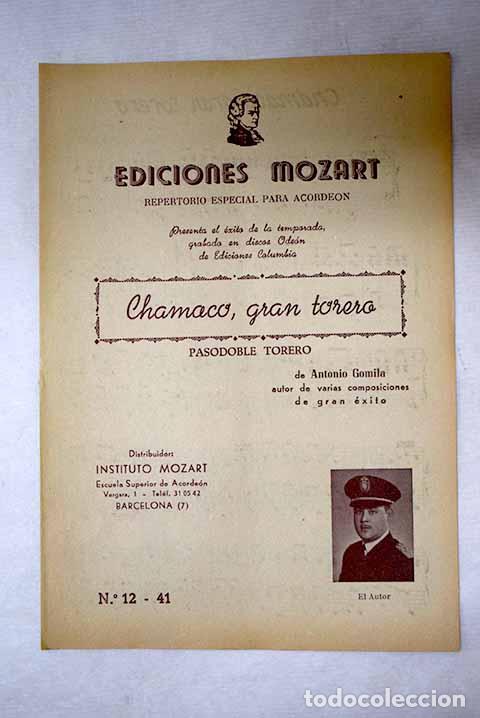 Libros: Chamaco, gran torero.- Gomilla, Antonio