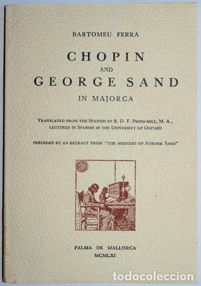 Libros: Chopin y George Sand en Mallorca- 9788440079824