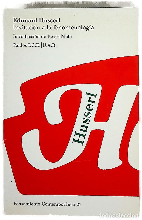 Libros: Invitaci&oacute;n a la fenomenolog&iacute;a