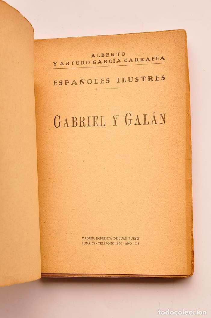 Libros: Gabriel y Gal&aacute;n - GARC&Iacute;A CARRAFFA, Alberto - Foto 2