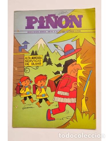 Livres: Pi&ntilde;&oacute;n: revista infantil mensual. A&ntilde;o VII. n&ordm; 64. Octubre 1975 - AUTORES VARIOS