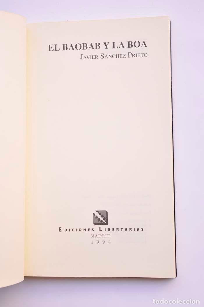 Libros: El baobab y la boa - S&Aacute;NCHEZ PRIETO, Javier - Foto 2