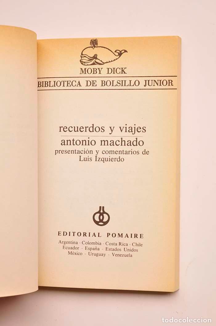 Libros: Recuerdos y viajes - MACHADO, Antonio - Foto 2