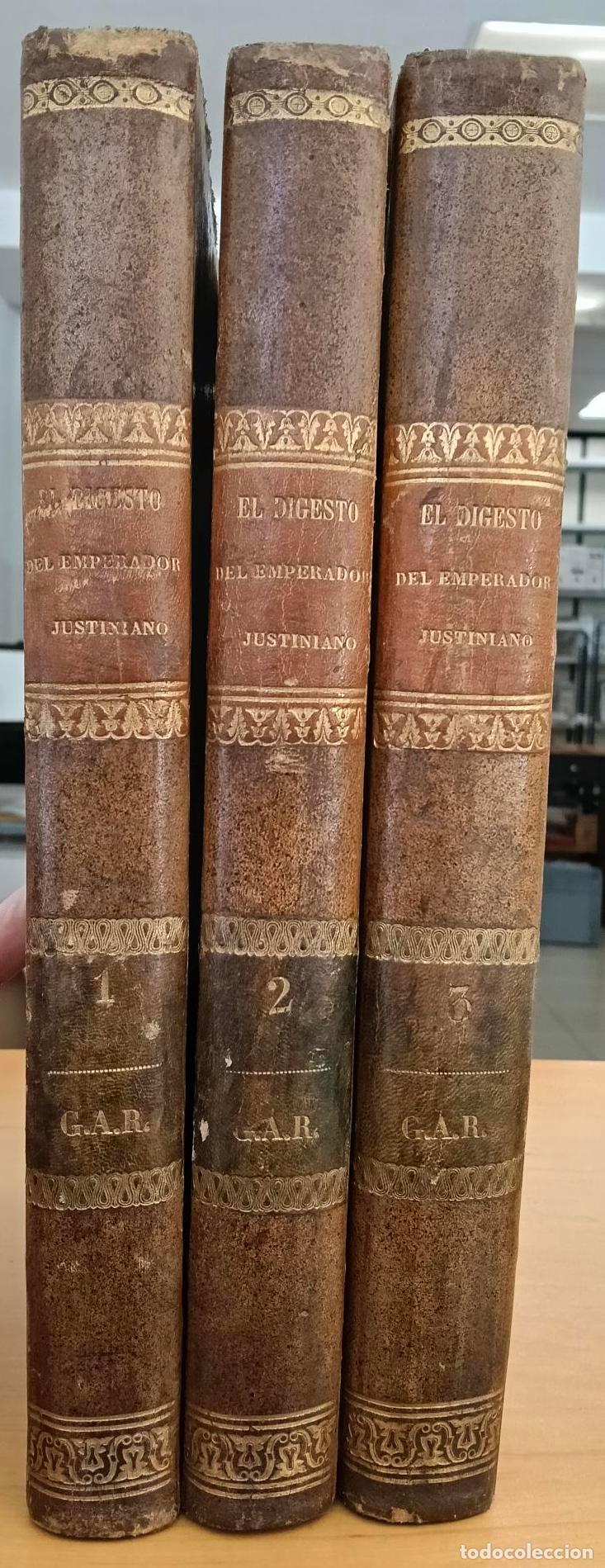 Livres: El digesto del emperador Justiniano. Tomos I, II y III - Rodr&iacute;guez de Fonseca, Bartolom&eacute; Agust&iacute;n
