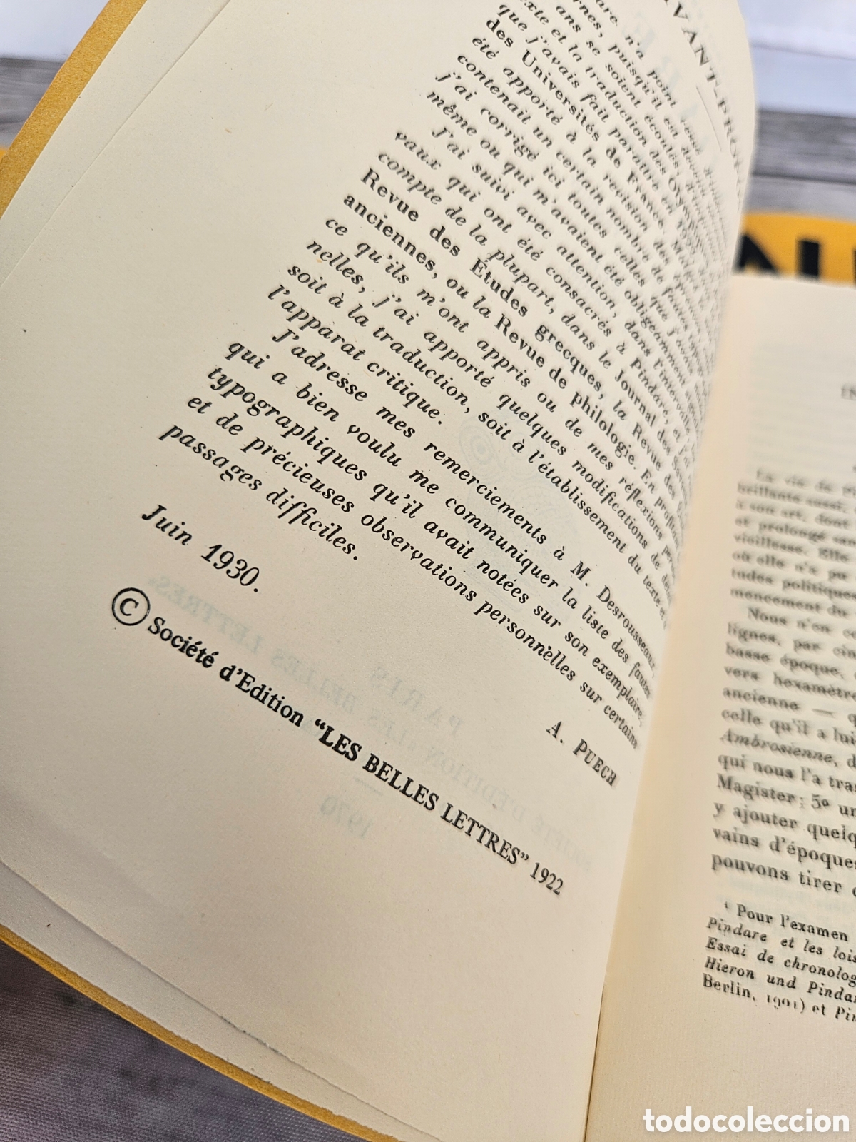 Libros: PINDARE OLYMPIQUES. PUECH. - Foto 3