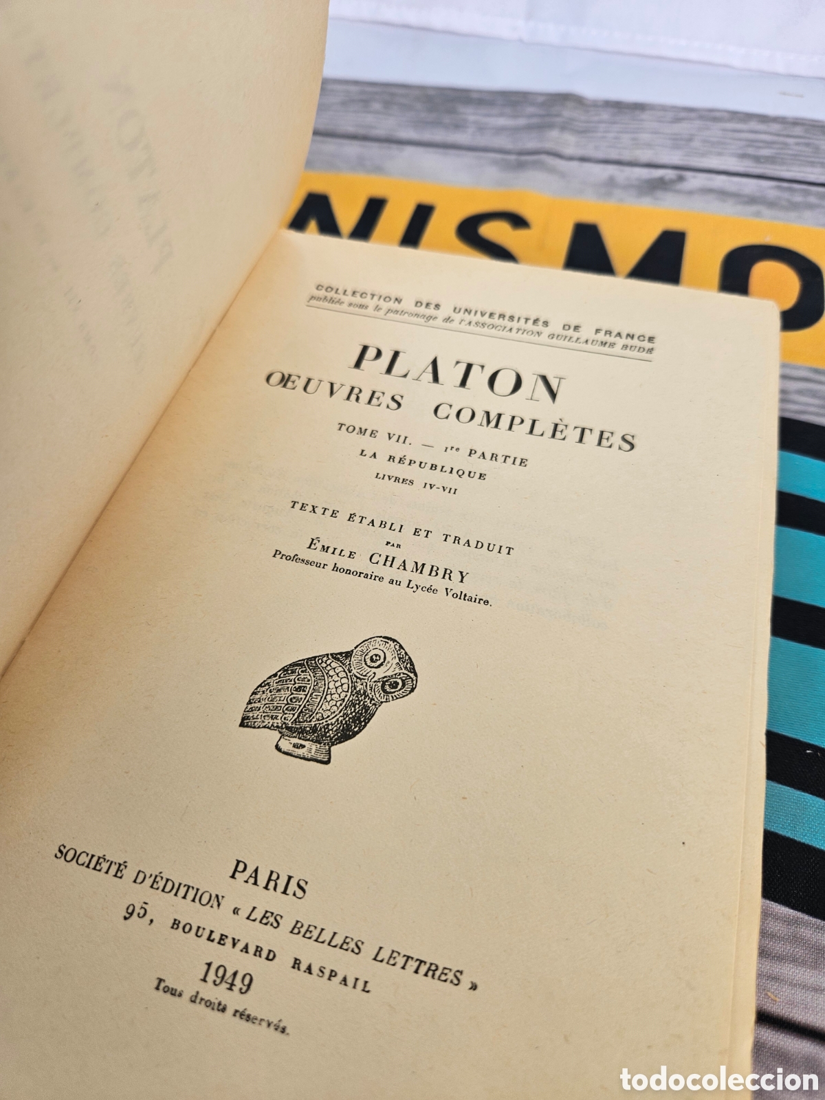 Libros: PLATON LA REPUBLIQUE IV - VII - Foto 2