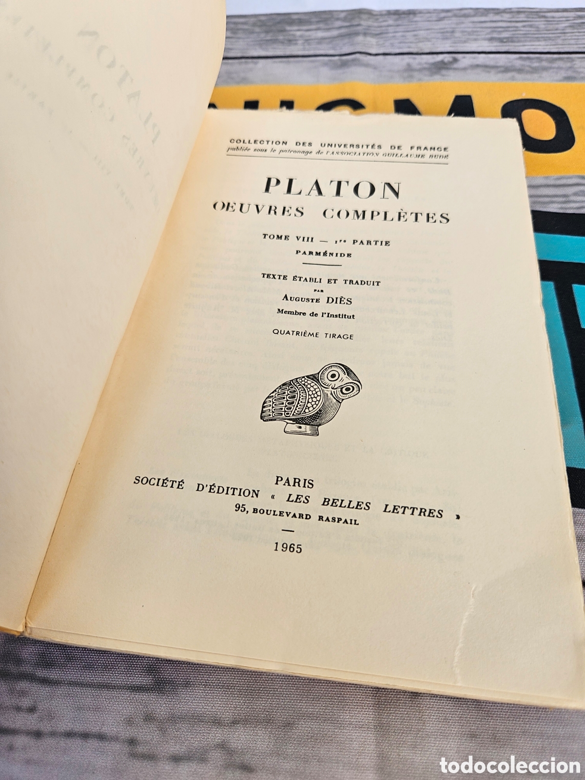 Libros: PLATON PARMENIDE AUGUSTE DIES - Foto 3