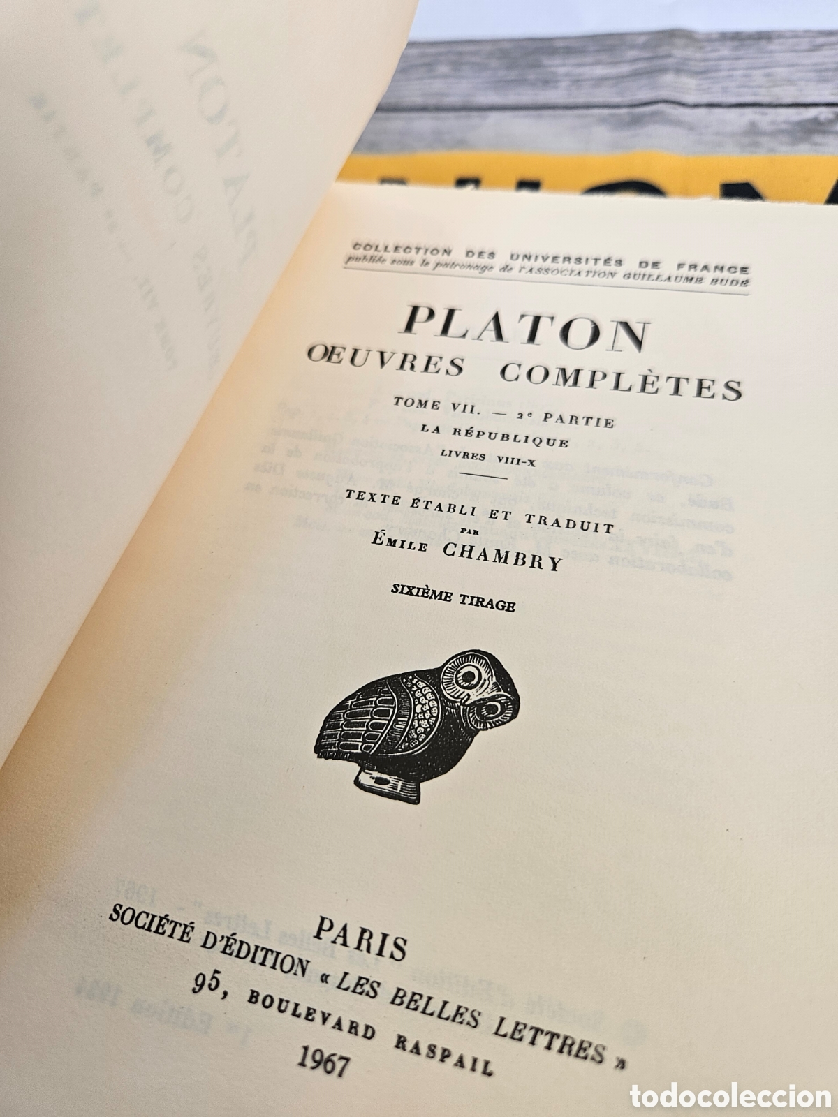 Libros: PLATON LA REPUBLIQUE VIII - X - Foto 4