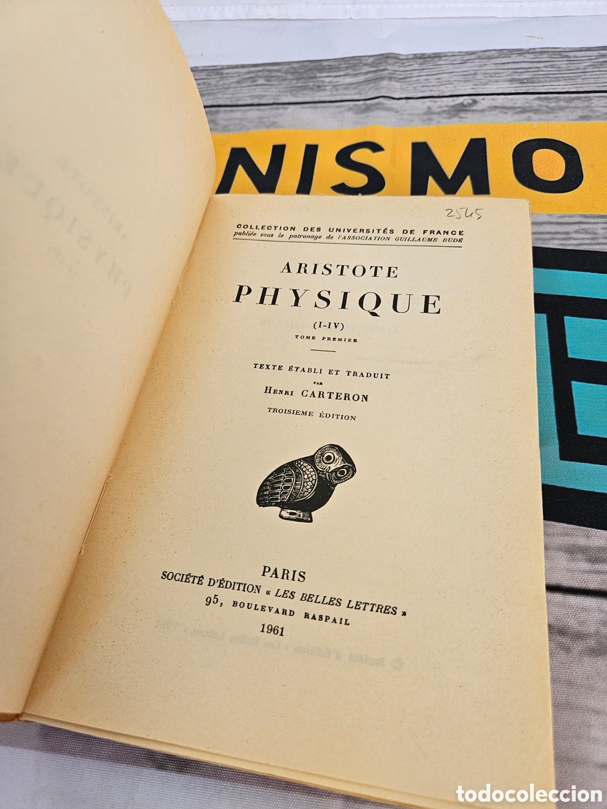Libros: ARISTOTE PHYSIQUE I - IV - Foto 3