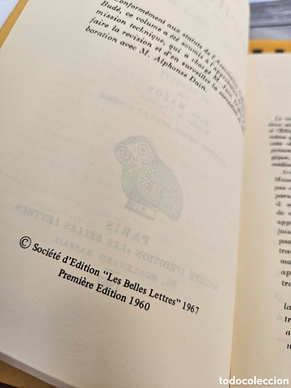 Libros: SOPHOCLE III. PHILOCTETE CEDIPE A COLONE - Foto 4