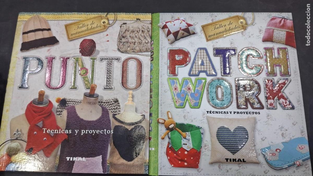 Libros: punto tecnicas y proyectos patch work manualidades tecnicas impecables nuevos - Foto 1