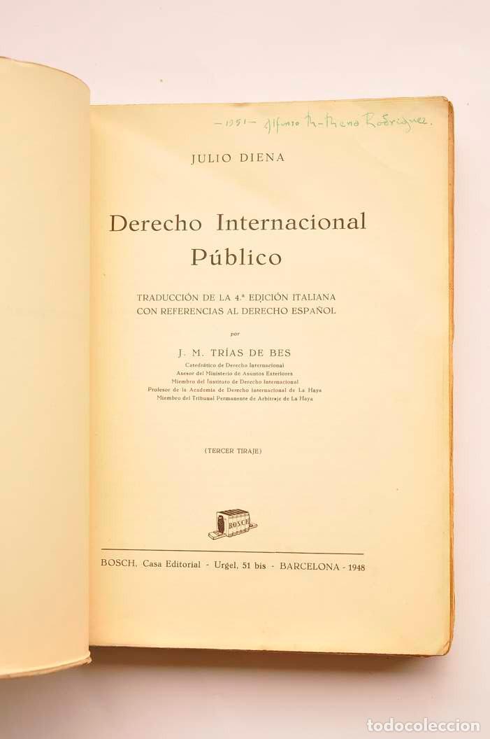 Libros: Derecho internacional p&uacute;blico - DIENA, Julio - Foto 2