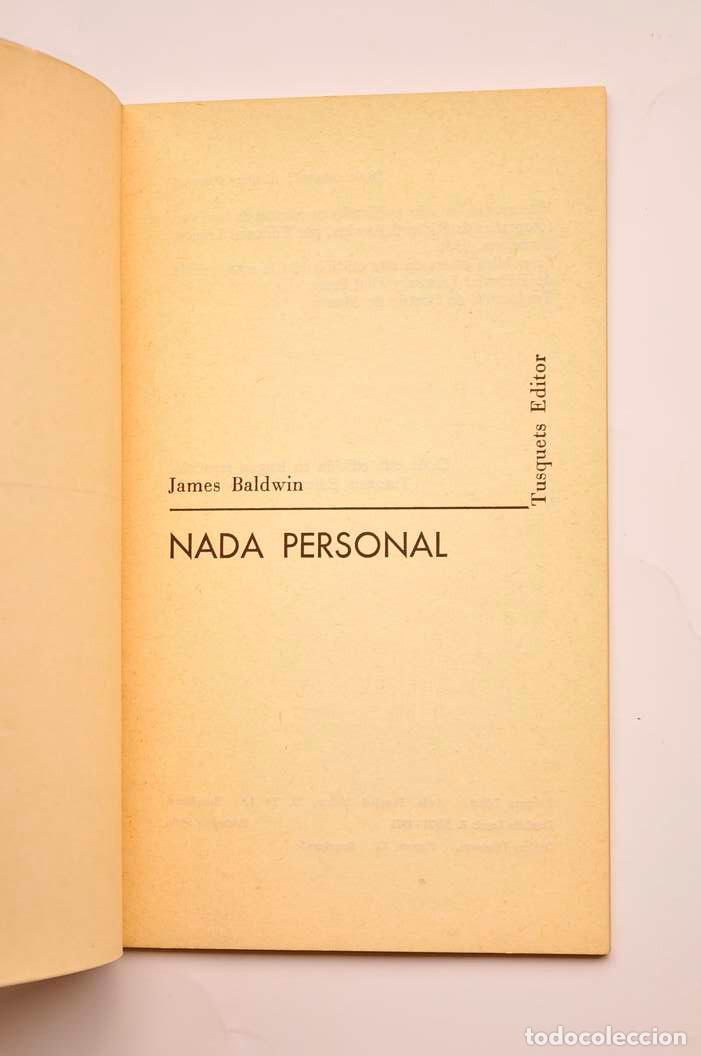 Libros: Nada personal - BALDWIN, James - Foto 2