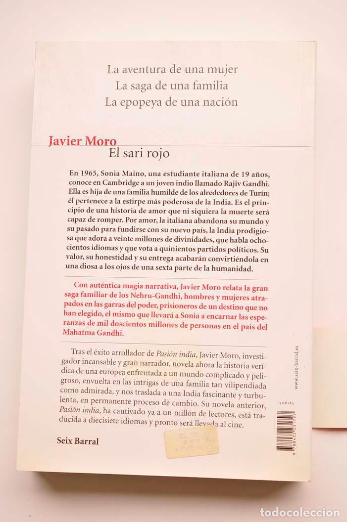 Libros: El sari rojo - MORO, Javier - Foto 4