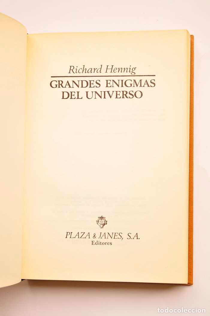 Libros: Grandes enigmas del universo - HENNING, Richard - Foto 2