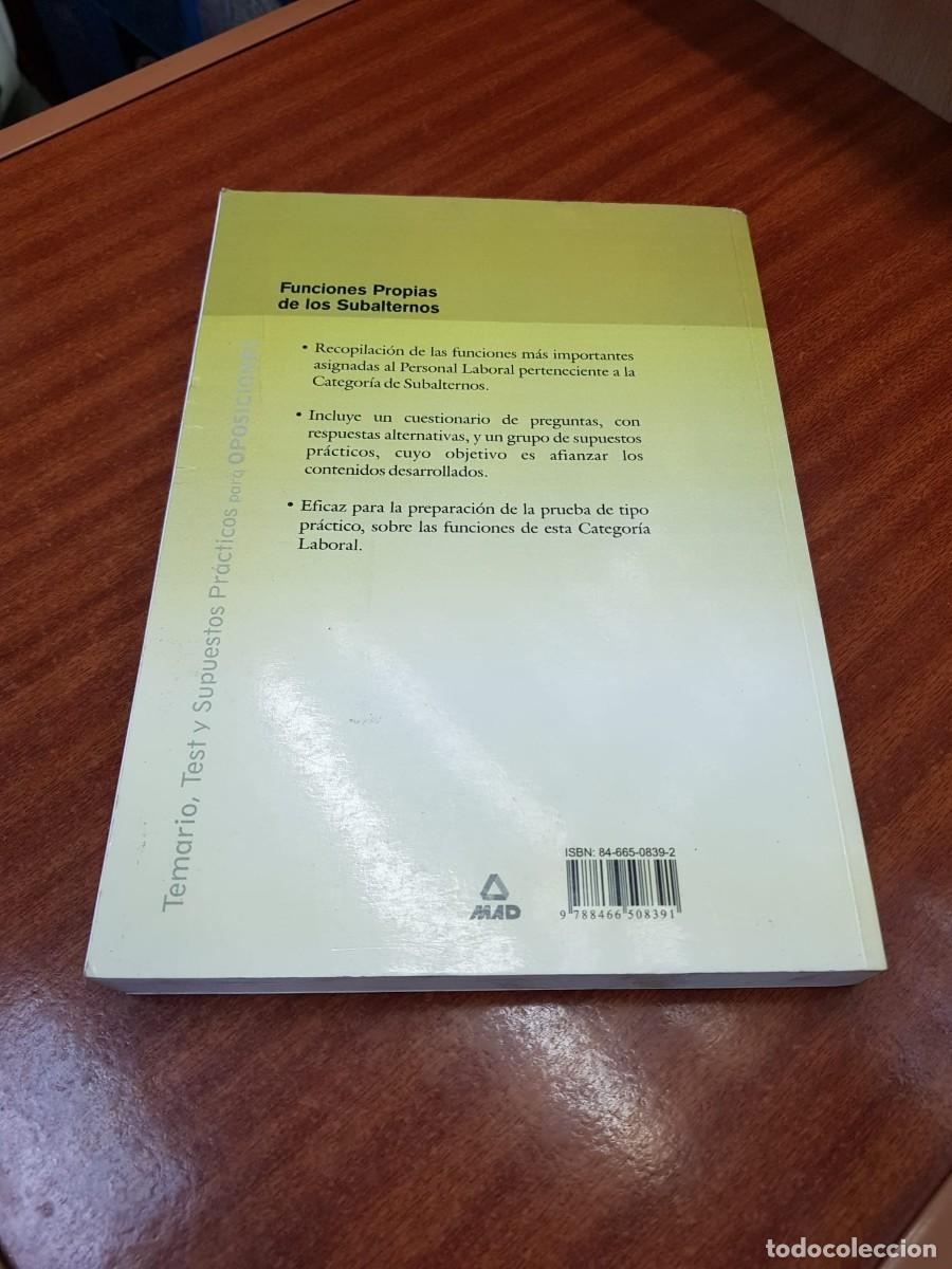 Libros: FUNCIONES PROPIAS DE LOS SUBALTERNOS - Foto 2