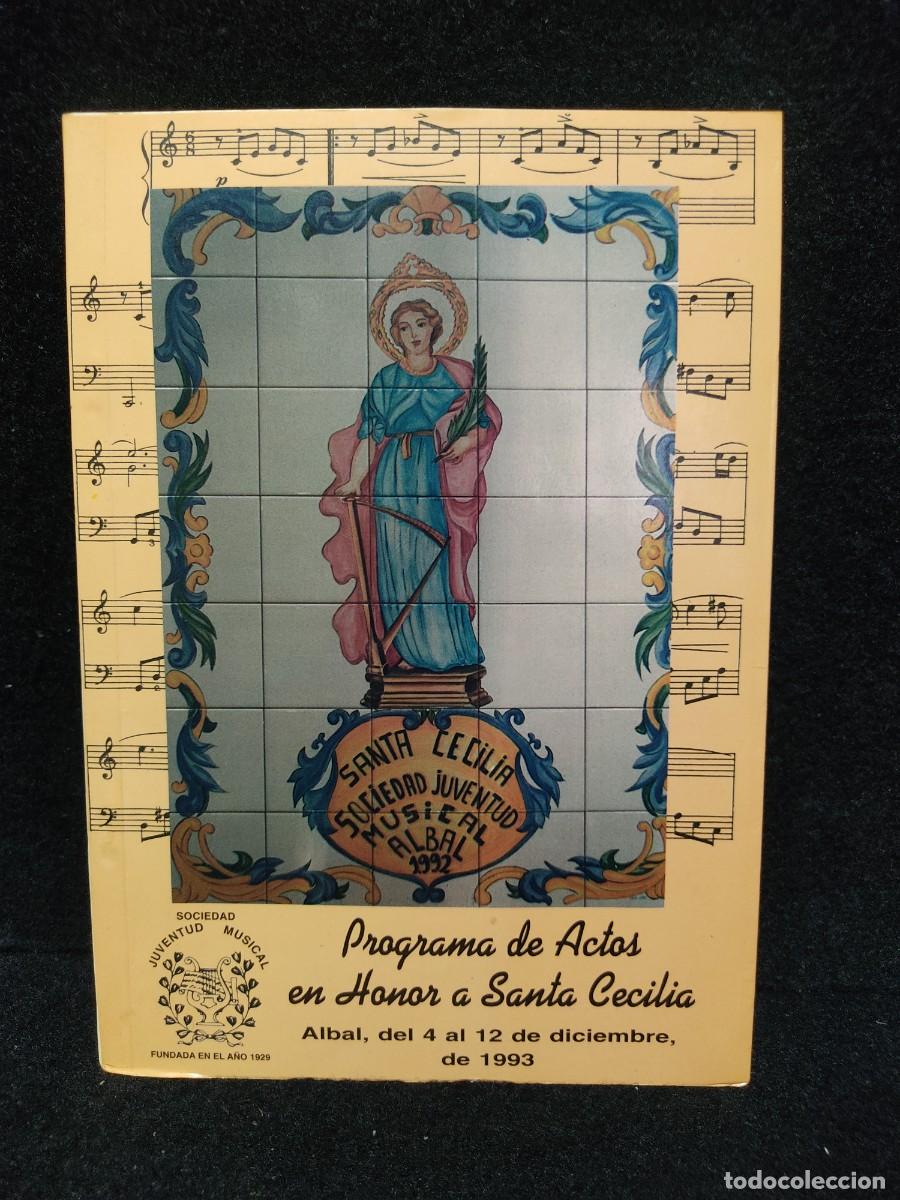 Libros: PROGRAMA DE ACTOS SANTA CECILIA - ALBAL - 1993 - Foto 1