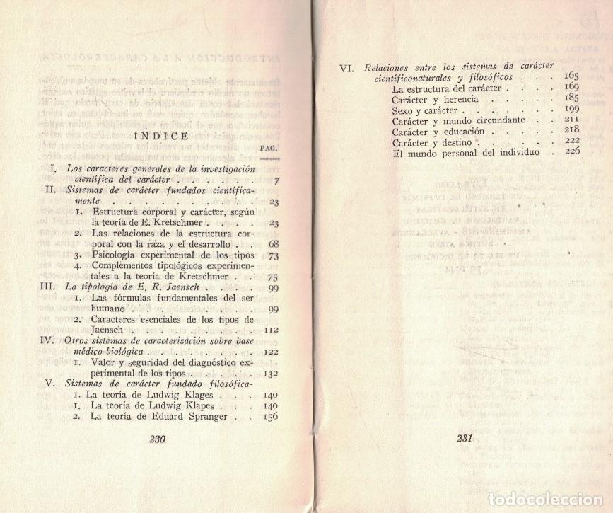 Libros: INTRODUCCI&Oacute;N A LA CARACTEROLOG&Iacute;A. - Rohracher. H., - Foto 2