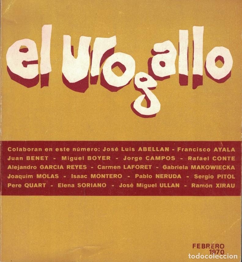Libros: EL UROGALLO. Revista Literaria Bimestral. N&ordm; 0, diciembre 1969 al N&ordm; 36, diciembre 1975, (30 Vols.)