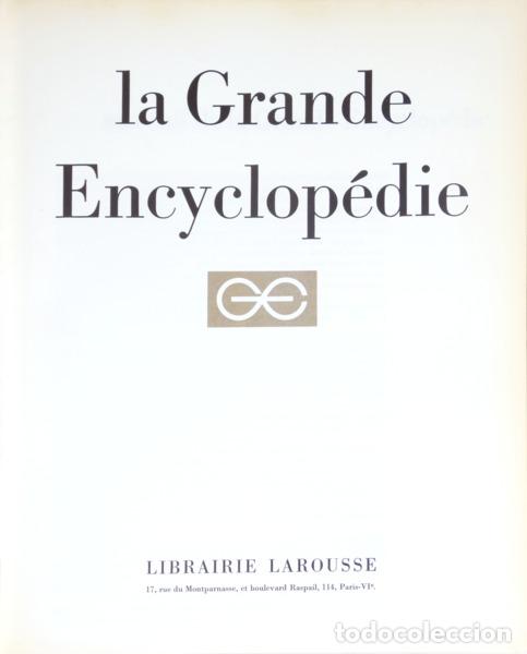 Libros: GRANDE (LA) ENCYCLOP&Eacute;DIE. [20 VOLS.] - Foto 1
