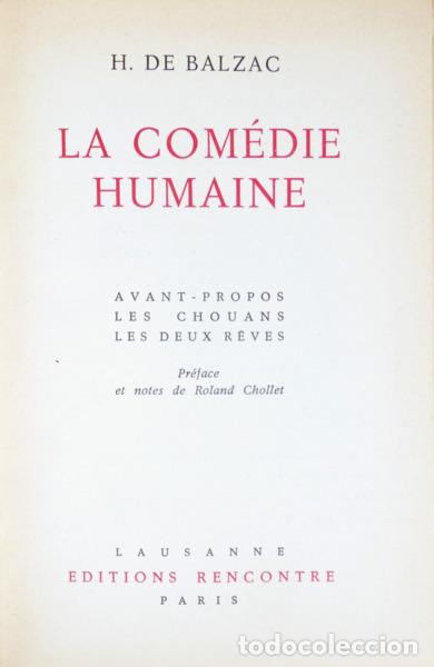 Libros: BALZAC. (Honor&eacute; de) - LA COM&Eacute;DIE HUMAINE. - Foto 1