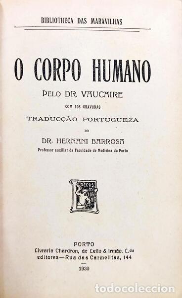 Libros: VAUCAIRE. - O CORPO HUMANO. [DED. AUTOR] - Foto 2