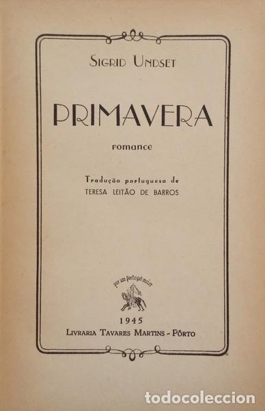 Libros: UNDSET. (Sigrid) - PRIMAVERA. - Foto 2