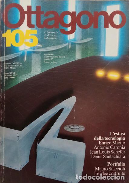 B&uuml;cher: OTTAGONO, N.&ordm; 105, ANO XXVII, DICEMBRE 1992, TRIMESTRALE DI DISEGNO INDUSTRIALE.