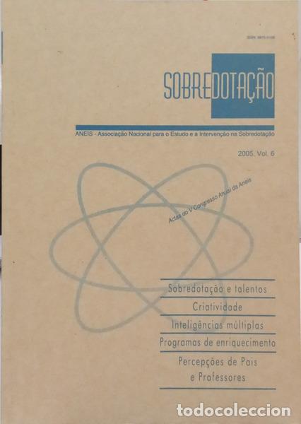 Libros: SOBREDOTA&Ccedil;&Atilde;O, VOL. 6, 2005. ACTAS DO QUINTO CONGRESSO ANUAL DA ANEIS.