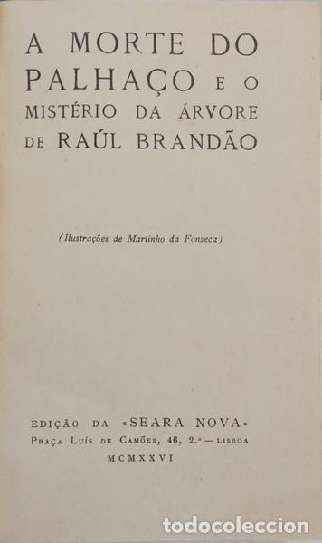 Libros: BRAND&Atilde;O. (Ra&uacute;l) - A MORTE DO PALHA&Ccedil;O E O MIST&Eacute;RIO DA &Aacute;RVORE. - Foto 2