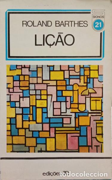 Libros: BARTHES. (Roland) - LI&Ccedil;&Atilde;O. [EDI&Ccedil;&Atilde;O DE 1988]