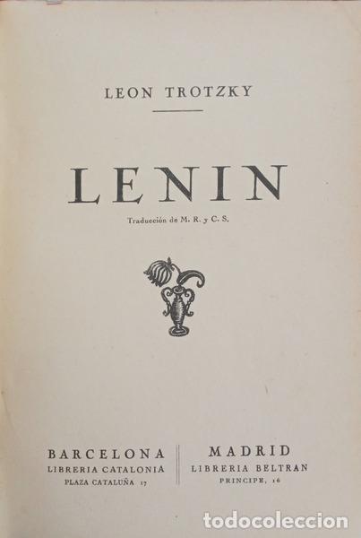 Libros: TR&Oacute;TSKI. (Leon) - LENIN. - Foto 2