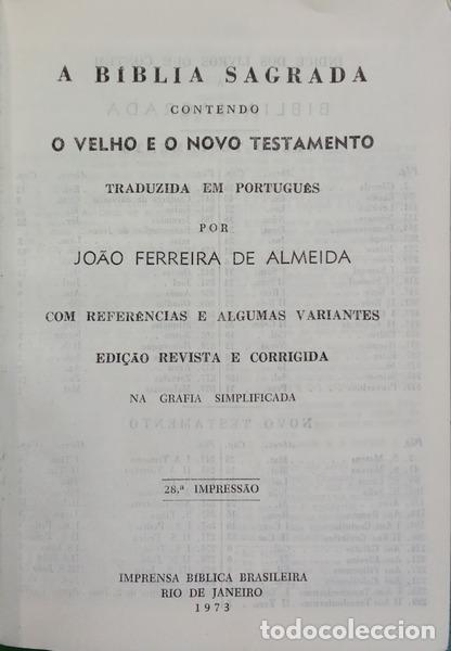 Libros: BIBLIA (A) SAGRADA. - Foto 1