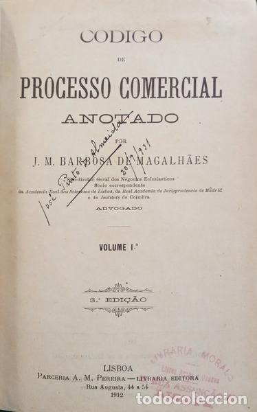 Libros: BARBOSA DE MAGALH&Atilde;ES. (J.M.) - C&Oacute;DIGO DE PROCESSO COMERCIAL ANOTADO [1.&ordm; VOLUME] - Foto 2