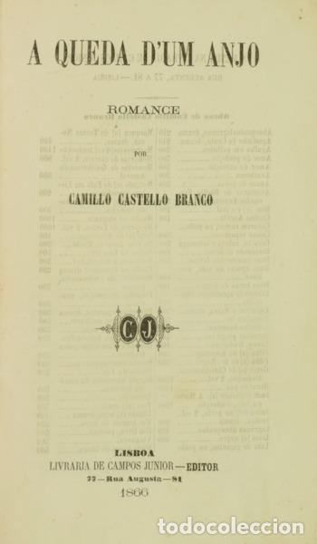 Libros: CASTELO BRANCO. (Camilo) - A QUEDA D&#39;UM ANJO. - Foto 1