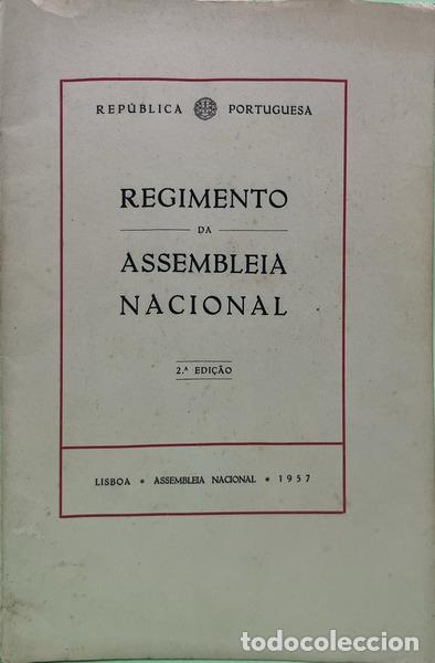 Libros: REGIMENTO DA ASSEMBLEIA NACIONAL. [2.&ordf; EDI&Ccedil;&Atilde;O]