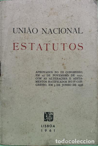 Libros: UNI&Atilde;O NACIONAL: ESTATUTOS.
