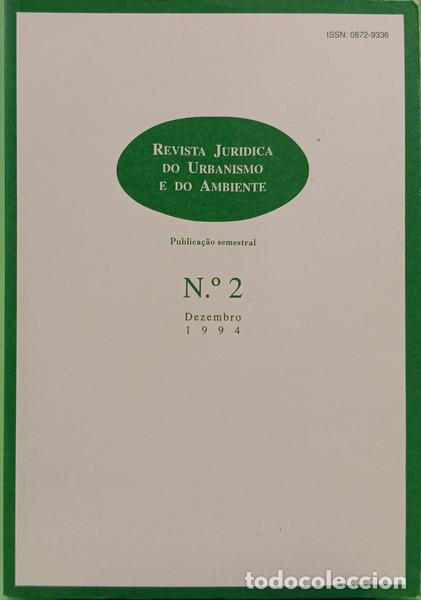 Libros: REVISTA JURIDICA DO URBANISMO E DO AMBIENTE, N.&deg; 2, DEZEMBRO 1994.