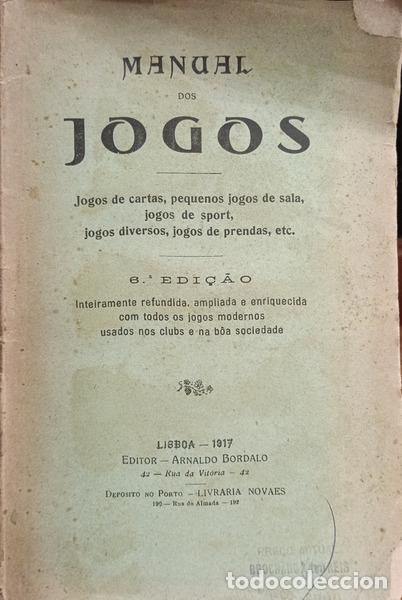 Libros: MANUAL DOS JOGOS. JOGOS DE CARTAS. [6.&ordf; EDI&Ccedil;&Atilde;O]