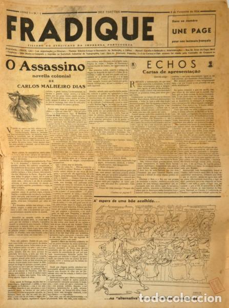 Libros: FRADIQUE, ANNO I, N.&ordm; 1, 8 DE FEVEREIRO DE 1934 - ANO II, N.&ordm; 81, 22 DE AGOSTO DEB 1935. [71 N&Uacute;MEROS