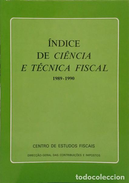 Livros em segunda m&atilde;o: &Iacute;NDICE DE CI&Ecirc;NCIA E T&Eacute;CNICA FISCAL 1989-1990.
