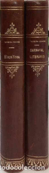 Libros: TEIXEIRA-GOMES. (Manuel) - MISCEL&Acirc;NEA. CARNAVAL LITER&Aacute;RIO. [2 VOLS.] - Foto 4