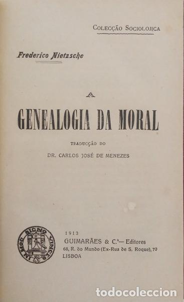 Libros: NIETZSCHE. (Friedrich Wilhelm) - A GENEALOGIA DA MORAL. - Foto 2
