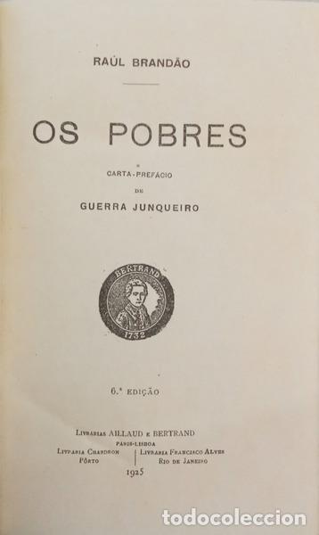 Libros: BRAND&Atilde;O. (Ra&uacute;l) - OS POBRES. [6.&ordf; EDI&Ccedil;&Atilde;O] - Foto 2