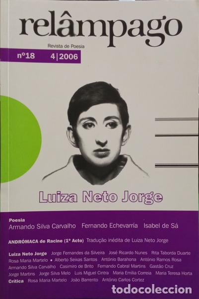 Libri di seconda mano: REL&Acirc;MPAGO, N.&ordm; 18, ANO IX, ABRIL DE 2006: LUIZA NETO JORGE.
