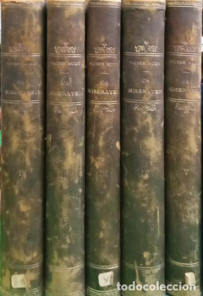 Libros: HUGO. (Victor) - OS MISER&Aacute;VEIS. [5 VOLS.] - Foto 4